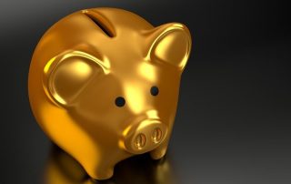 Golden piggy bank